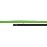 Värvilised, nailonist sisuga kummigrip ratsmed "Aviemore" / full (137cm, 16mm) must-roheline